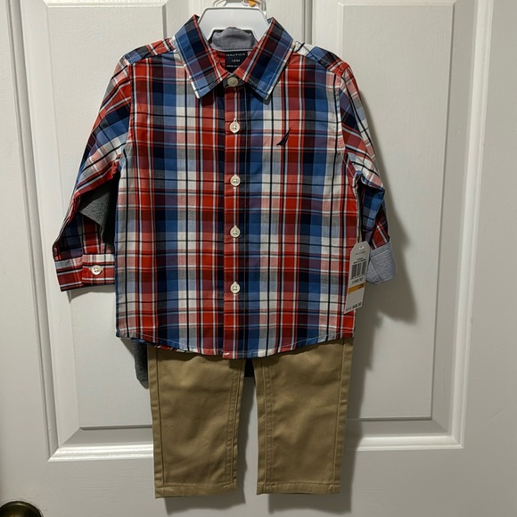 NWT Little Boys Nautica set 12 months - Picture 1 of 6